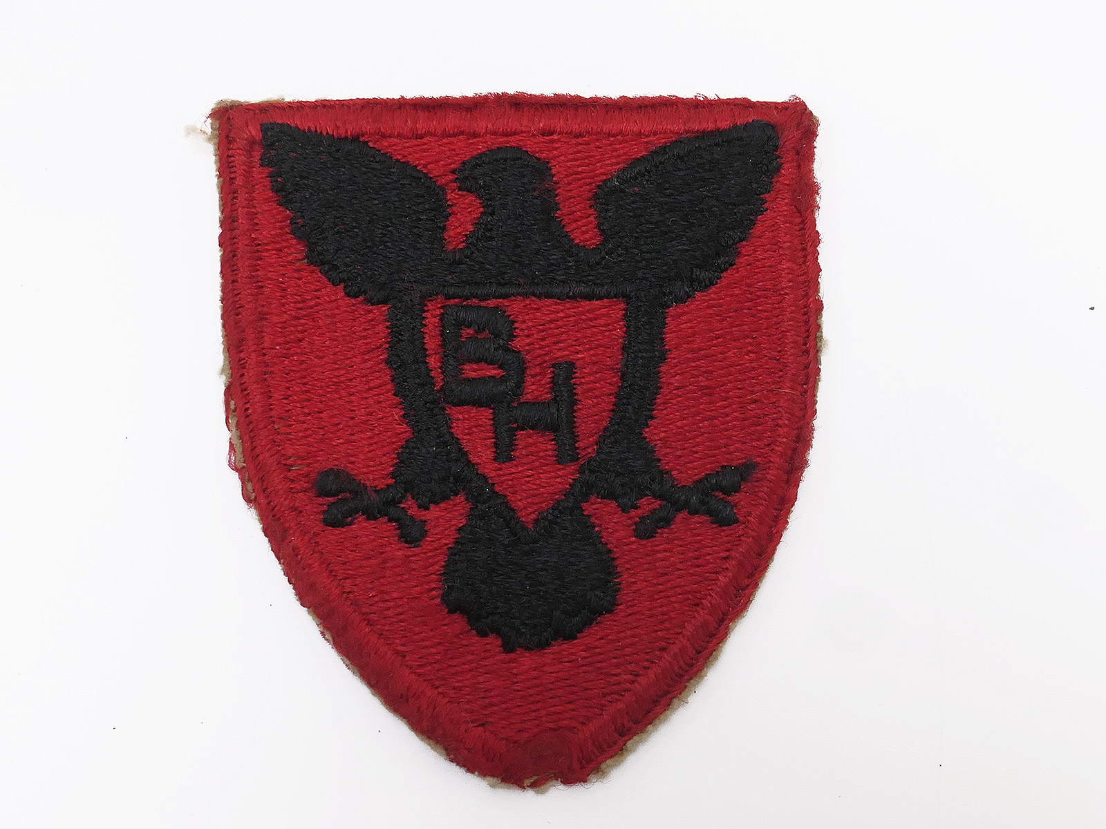 US ARMY Vintage WW2 Insignia Badge Uniform Patch 86th Infantry Division BLACK HAWK