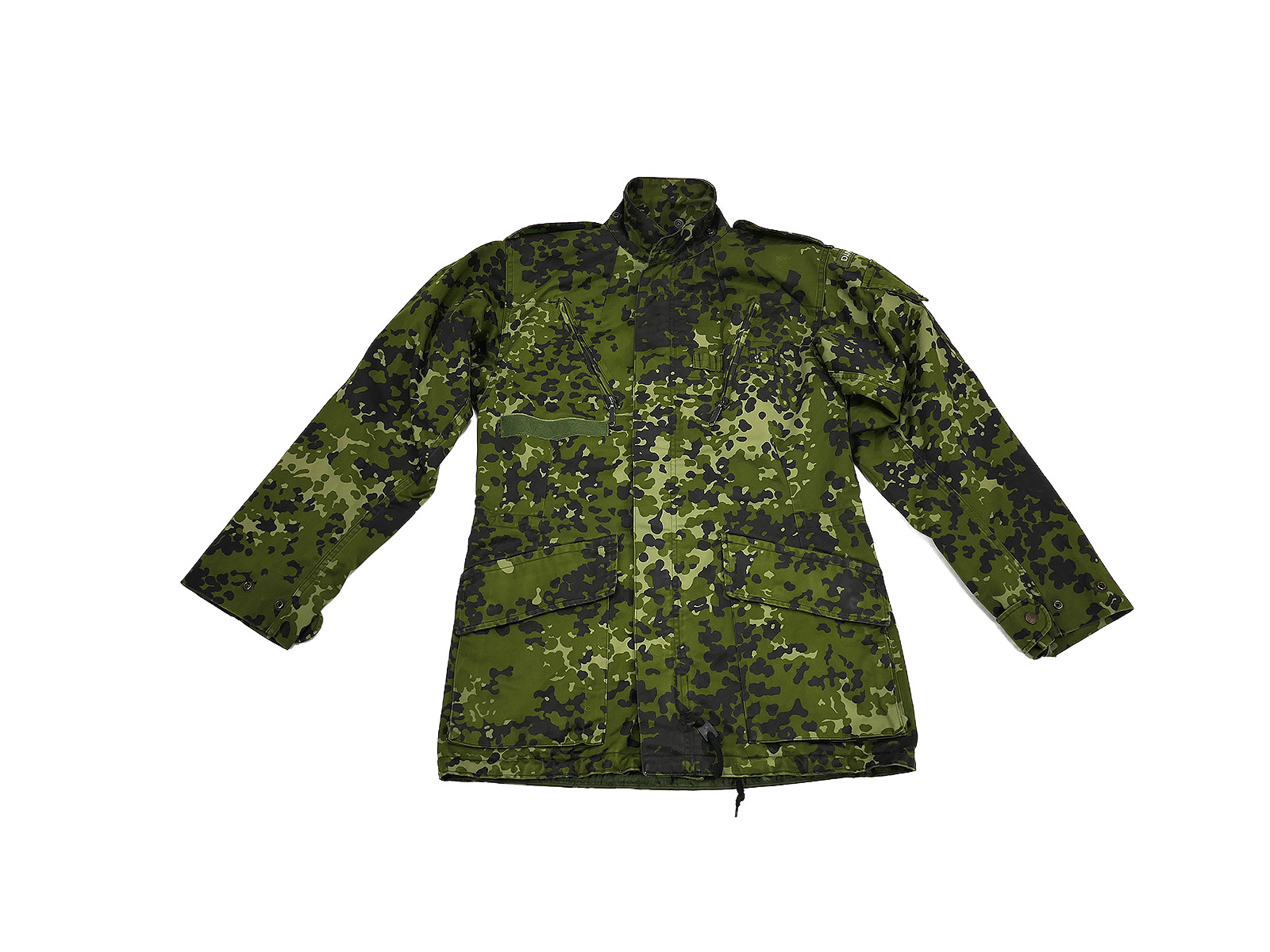Danish Army green camouflage lightweight field jacket, HMAK 1994, size 6