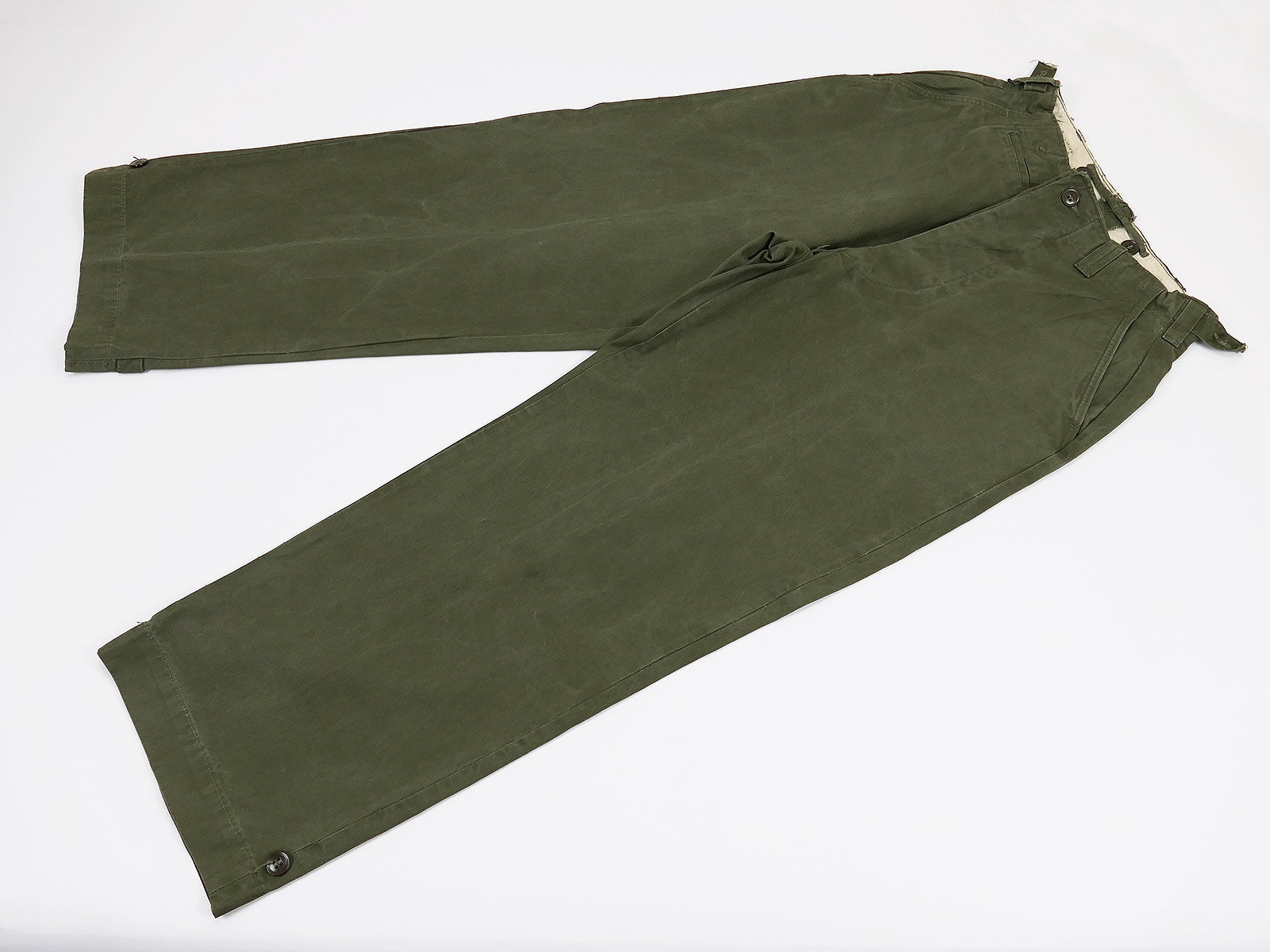 #2 Single piece - US WW2 M1937 Field Trousers M37 Mustard Field Trousers Wool - 40 Inch-Copy