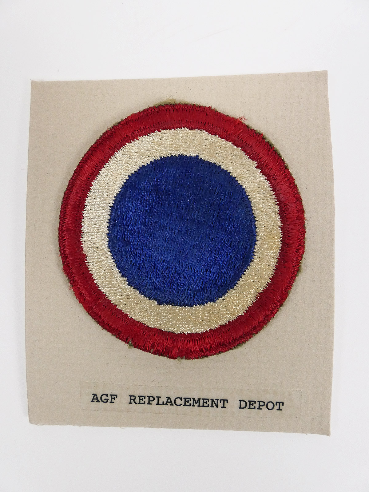Original US ARMY WW2 Insignia Badge AGF Replacement Depot Patch U.S. Command / Special Unit