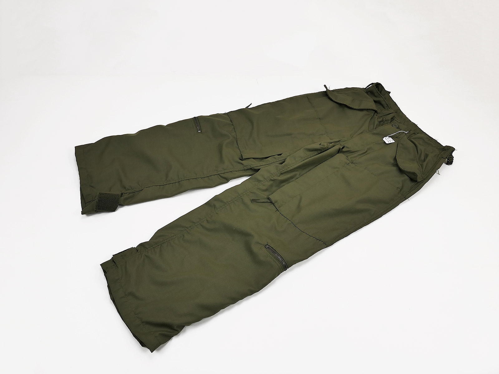 US Trousers Flyers Hot Weather Fire Resistant OG-106 Nylon 1971 Vietnam Size Small with measurements