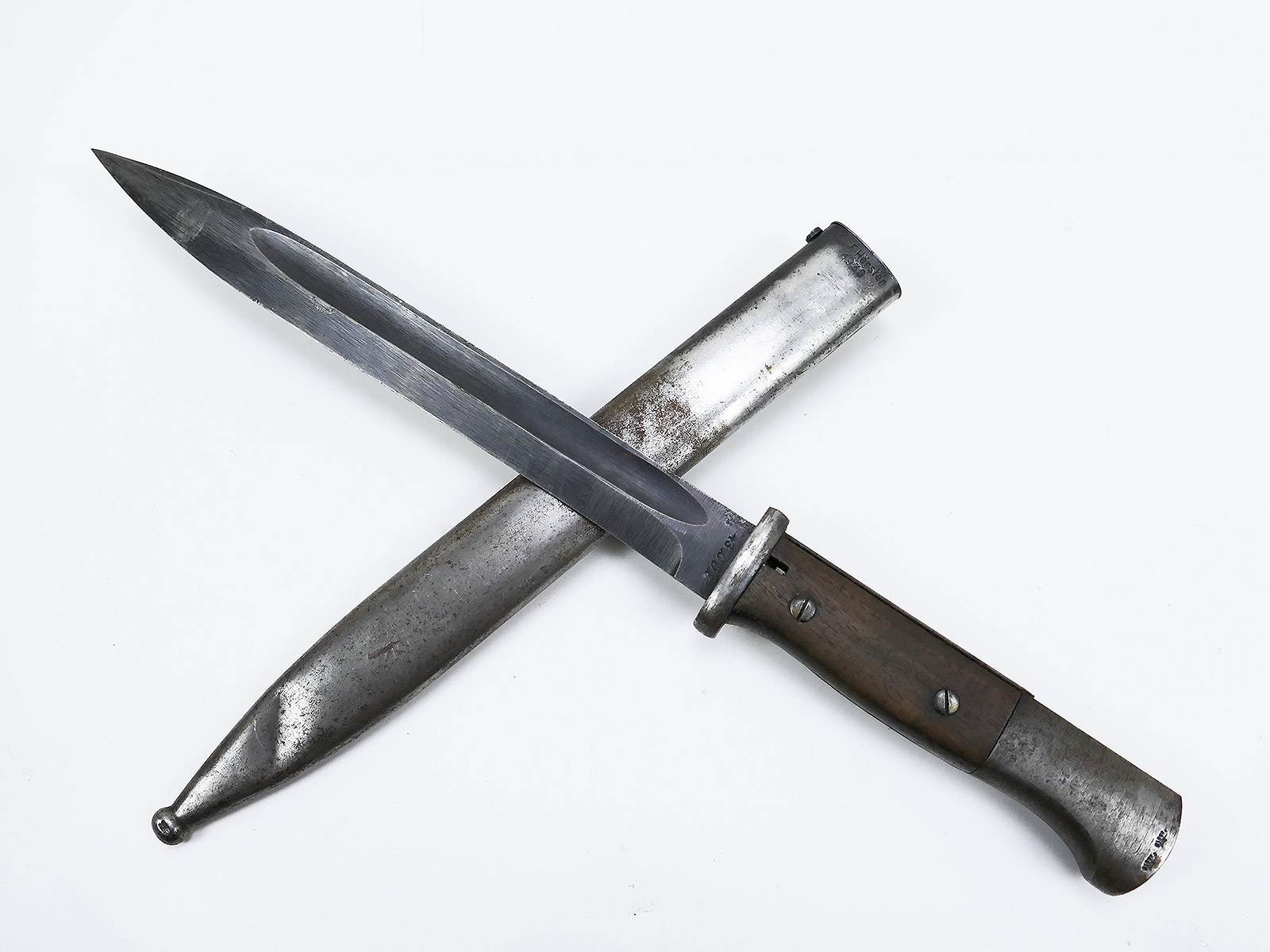 Wehrmacht bayonet M84/98 K98 / sidearm 43 cvl with scabbard