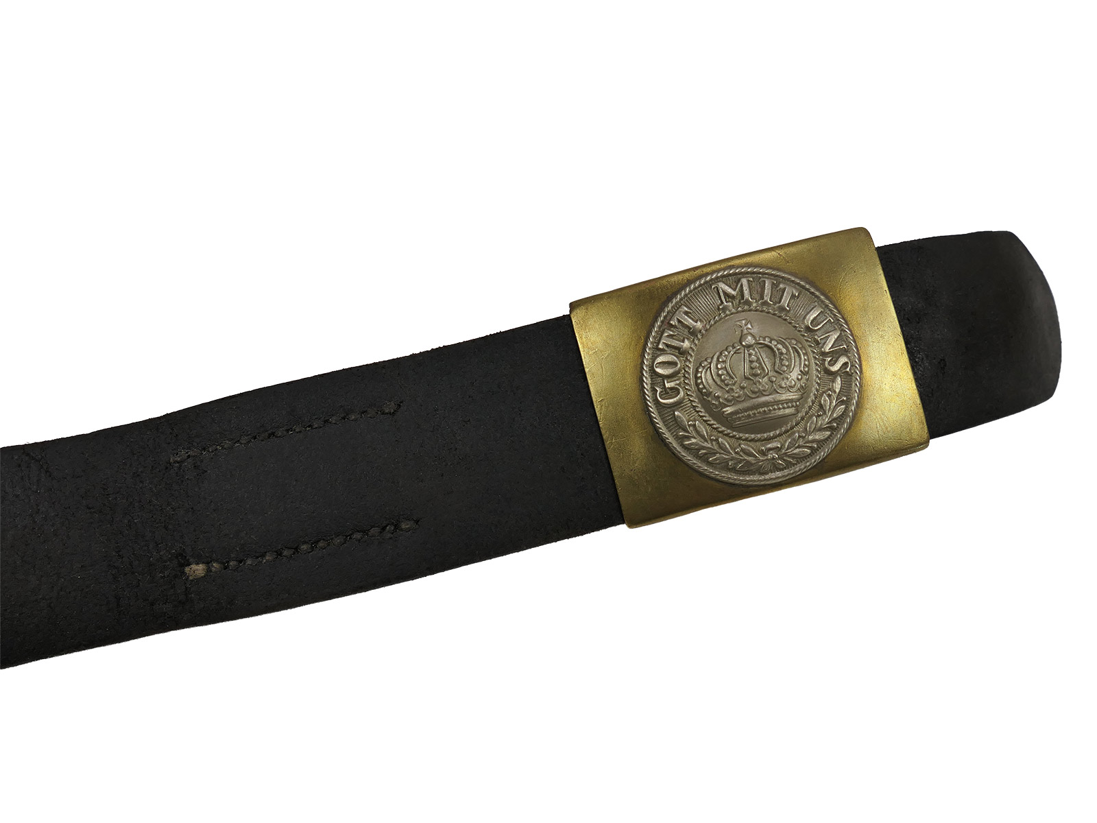 WK1 Imperial Original Belt 100 – Belt with ‘God with Us’ buckle COLLECTION BATTLE WORN