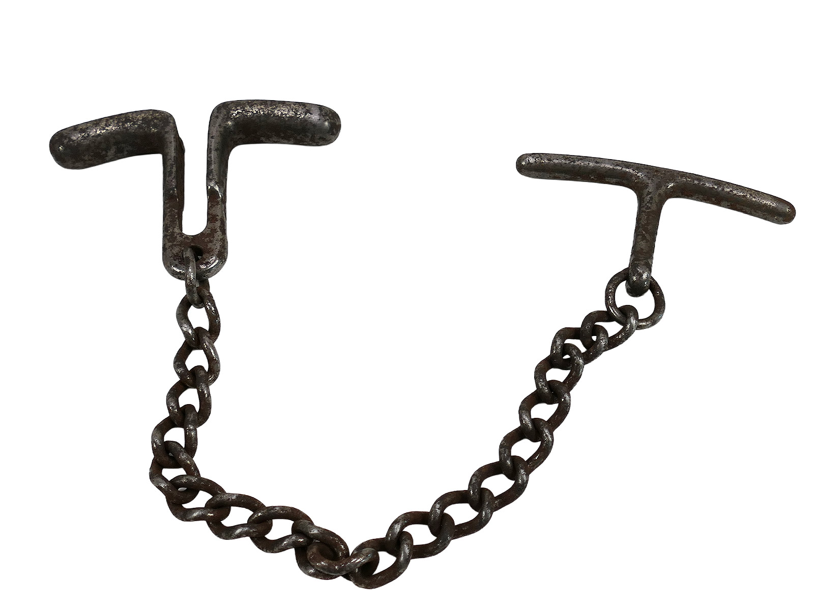 #F SS Hand Gag Gag Chain Restraint, Display or Gag Chain ANTIQUE