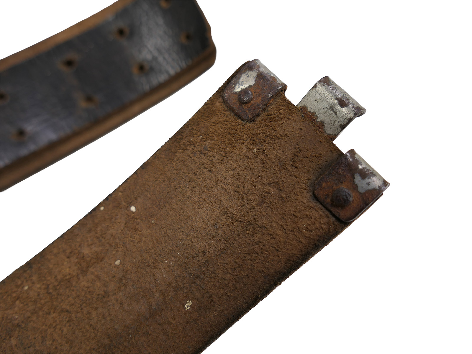Vintage leather belt / belt strap, leather belt 104cm, COLLECTION BATTLE WORN