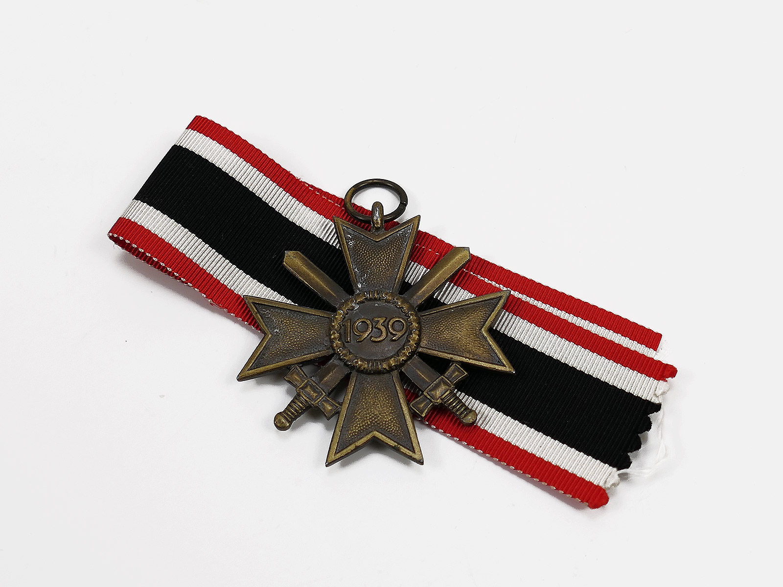 Original War Merit Cross 2nd Class with Swords KVK 1939 with ribbon Manufacturer 100