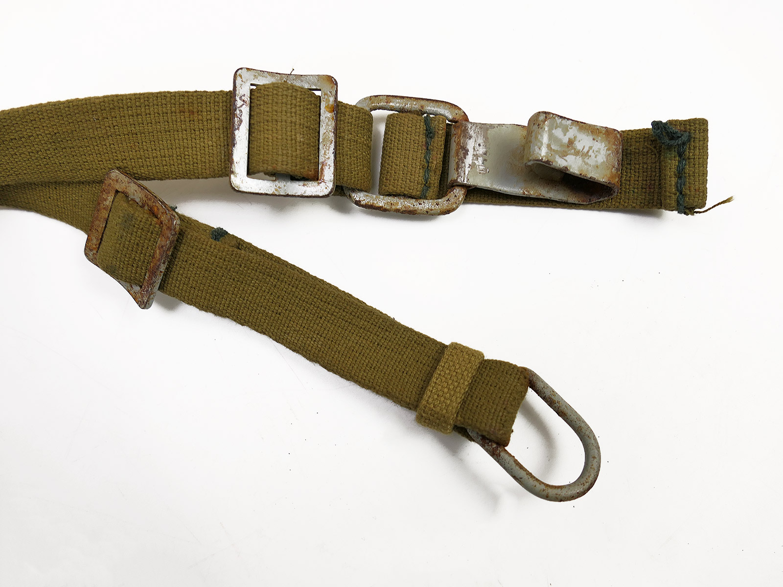 Wehrmacht DAK Afrika Korps Tropical Web Y-strap Southern Front Late War Belt Carrying Frame