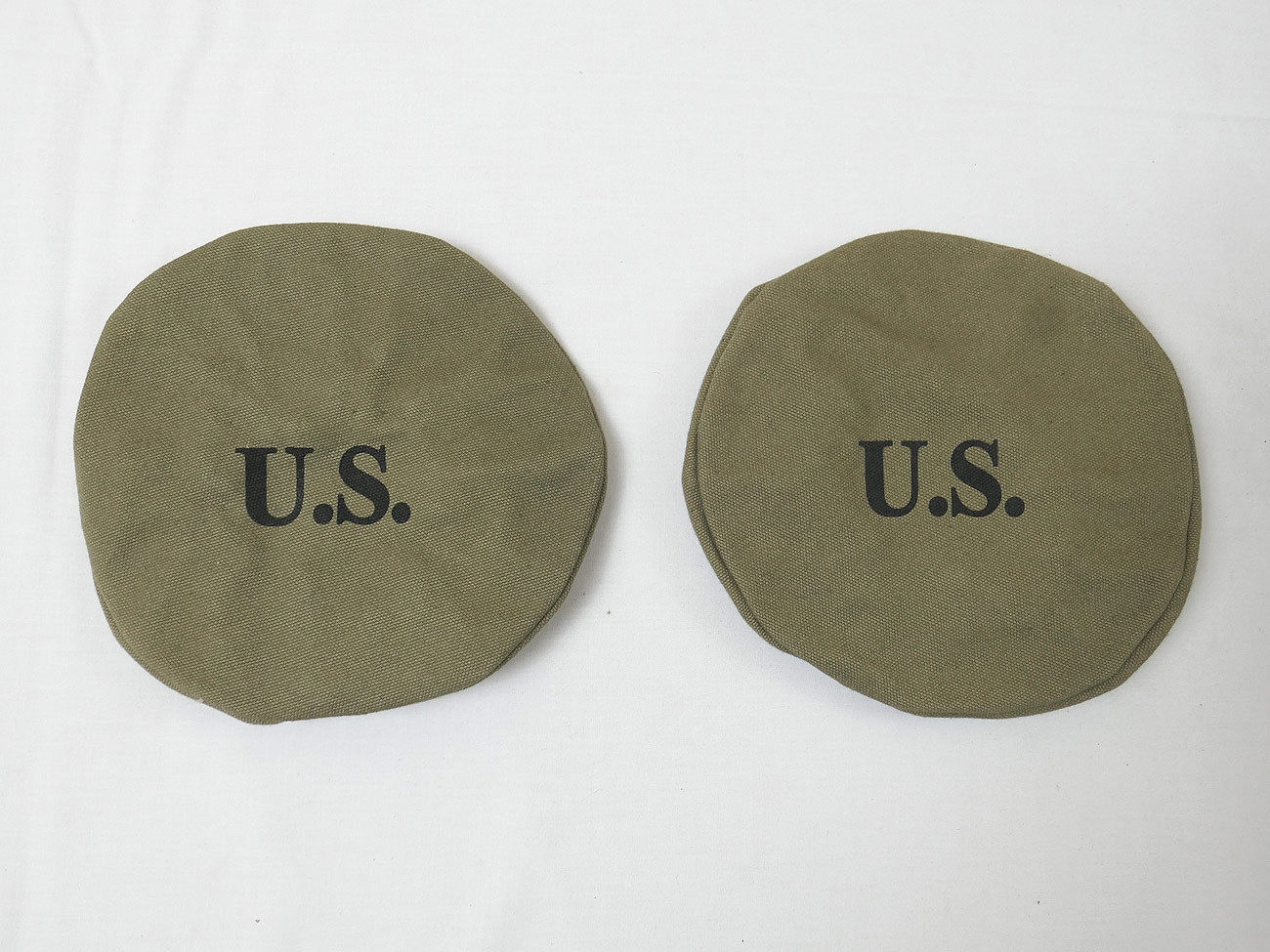 2x US ARMY Canvas Lamp Headlight Cover COVER Willys Jeep MB M201