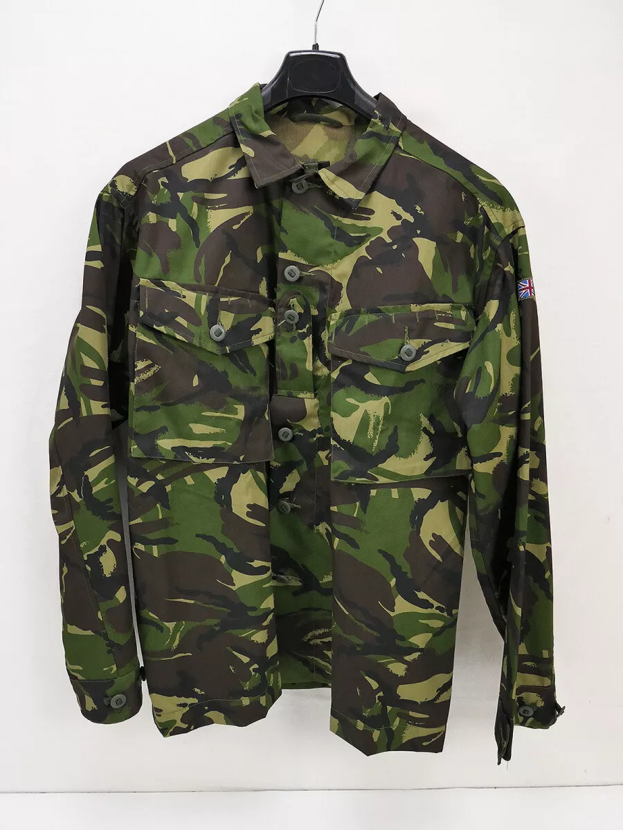 British Army Jacket Combat Lightweight Woodland DP - Size 180/112 XLarge Field Jacket Field Shirt 