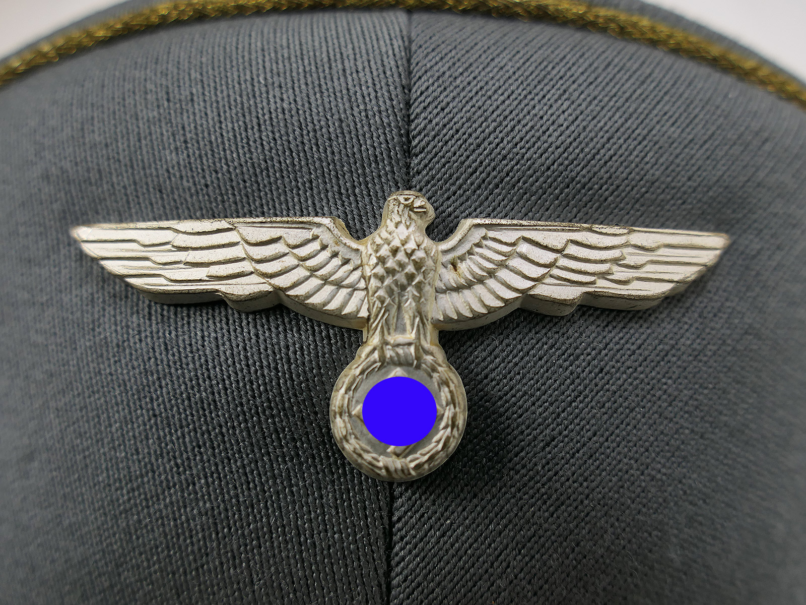 Wehrmacht Early Field Cap, General’s Size 57, Premium Museum-quality reproduction with original silver trim – COLLECTION
