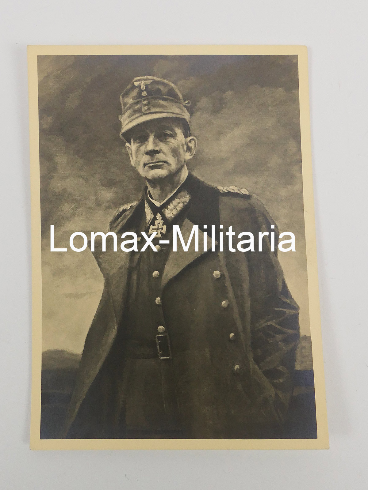 #57/ Portrait postcard / PK General Gebirgstruppen DIETL Photo Hoffmann " Real photograph "