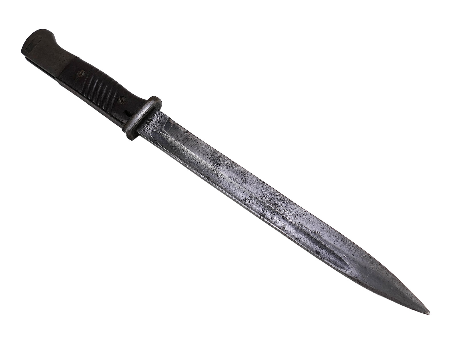 Wehrmacht M84/98 bayonet (from 1943) for the K98 carbine / fixed bayonet with scabbard, BATTLE-WORN