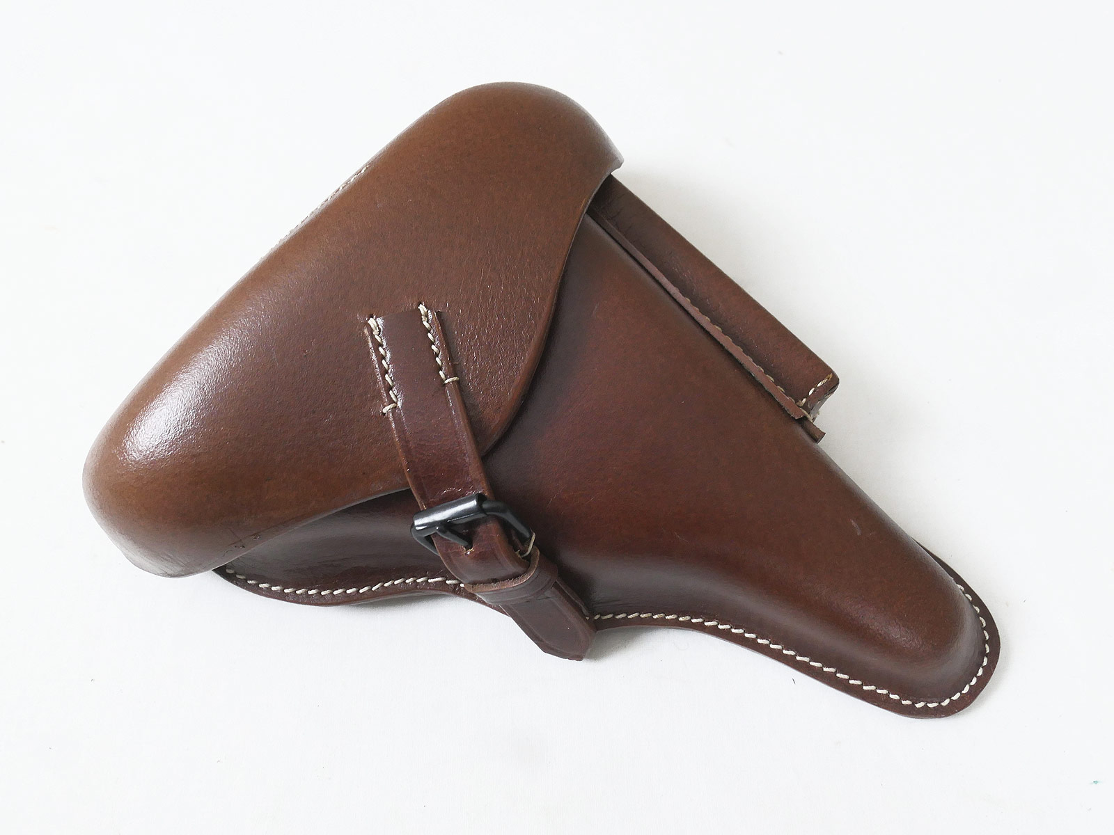 Pistol holster P08 black leather
