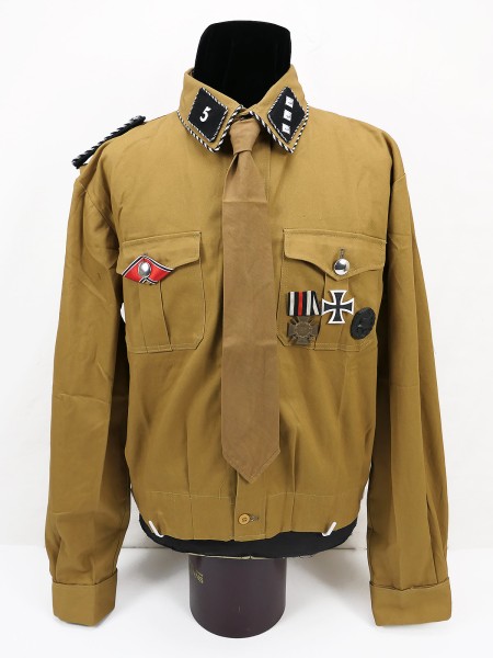 SA Sturmführer uniform - shirt with effects, tie and awards from museum