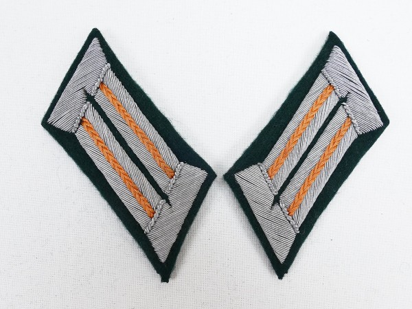 1x Pair M36 Collar Mirror Wehrmacht Army Field Gendarmerie Officer