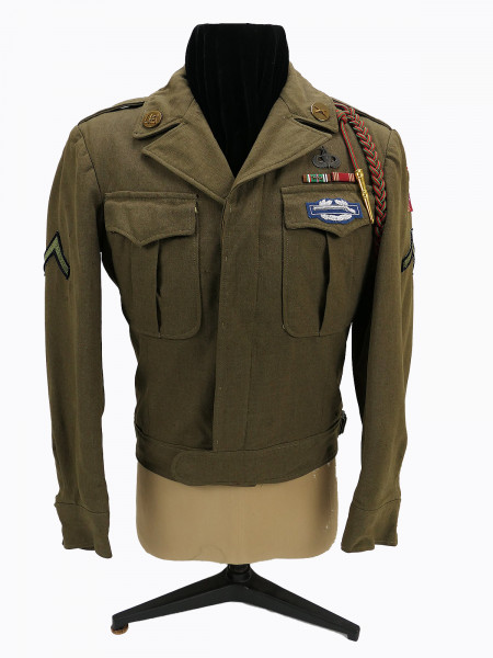 US ARMY WW2 Jackets Field Wool OD Ike Jacket Uniform Jacket size 36 / 82nd Airborne