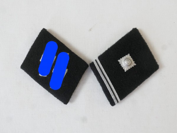 Waffen Elite collar mirror / Scharführer Unterfeldwebel , pair