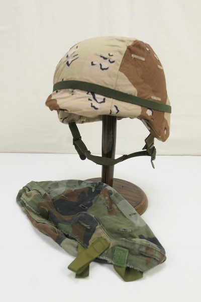 #J Nato PASG Paratrooper combat helmet Combat helmet size M with US Desert + Woodland helmet cover