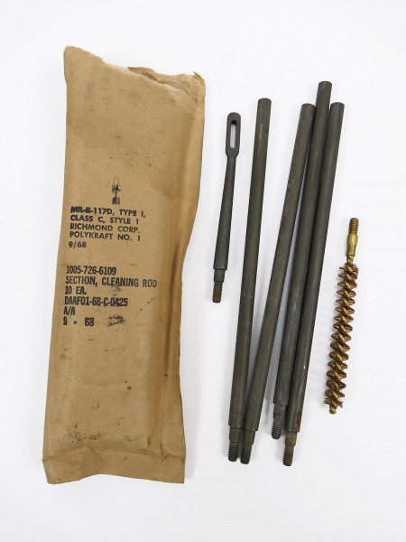 #A Vietnam US ARMY Cleaning Kit Garand M1 Rifle Cal .30 Weapon Cleaning Tool Cleaning rod 1968