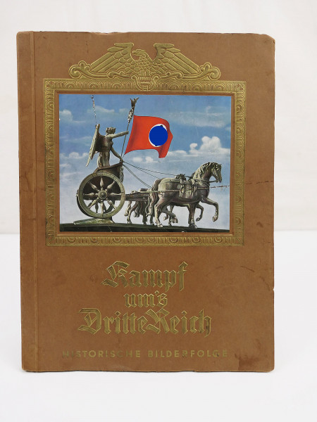Book - scrapbook Cigaretten Bilderdienst Kampf ums Dritte Reich Incomplete