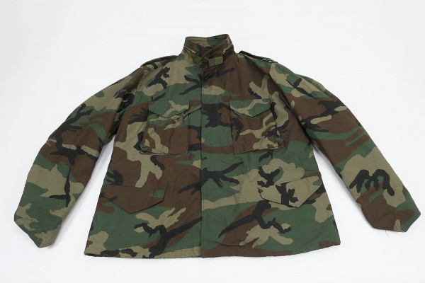 US Cold Weather Field Jacket M65 Field Jacket Woodland Size XL Biker Camouflage Jacket
