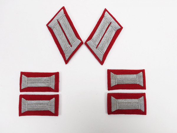 Wehrmacht set of artillery collars + sleeve flaps for parade uniform