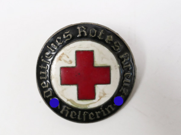 German Red Cross badge DRK helper on pin Service brooch