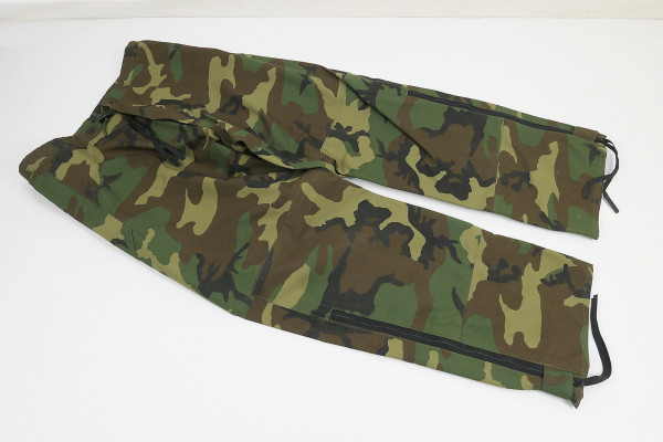 US Army rain pants moisture protection overtrousers Camouflage Woodland Cold Weather - Medium Long