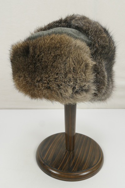 Wehrmacht winter cap fur cap rabbit fur hare fur field cap size 60