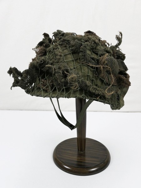 US ARMY WW2 M1 steel helmet rough camouflage with liner chin strap helmet net camouflage material