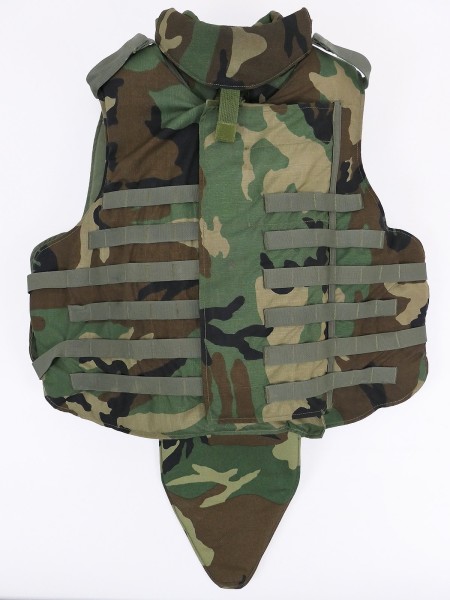 US Point Blank Interceptor Body Armor deployment vest size L + 2 plates 7.62 APM2 bulletproof