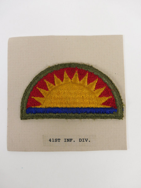Original US ARMY WW2 Infantry Division Badge Patch - 41st Infantry Division Badge