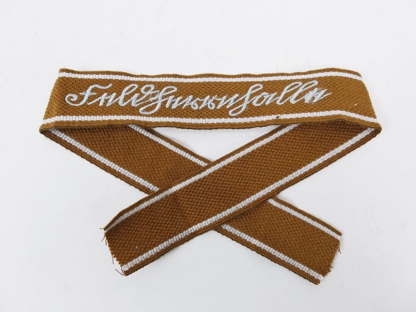 Sleeve band Feldherrnhalle brown Sütterlin embroidered