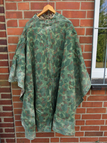 #5 USMC MARINES WW2 Pacific Poncho camouflage 1944 Duck hunter Jungle shelter