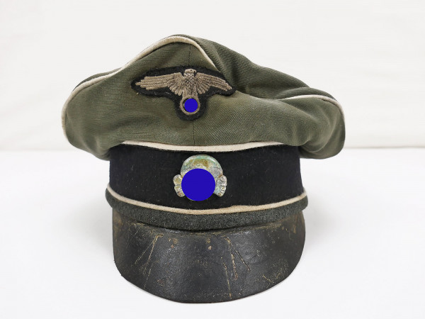 Waffen SS VT peaked cap Crusher Cap size 59 with mixed effects