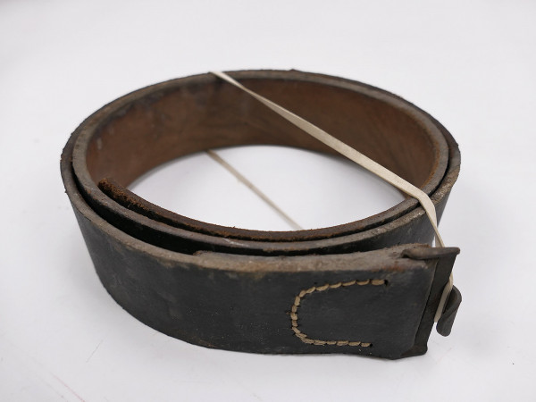 #C Original M44 leather belt belt Wehrmacht belt 85cm with RBNr.