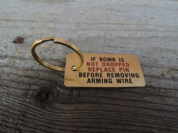 Bomb Tag Keychain IF BOMB IS NOT DROPPED REPLACE PIN...