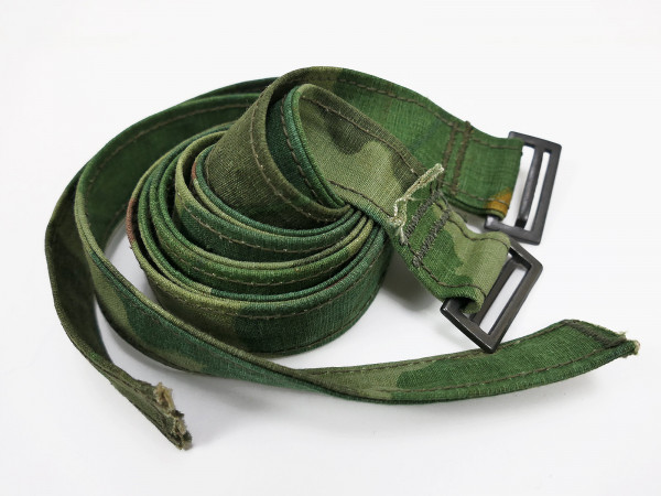 2x US Army Vietnam ERDL camouflage utility equipment straps à 90cm