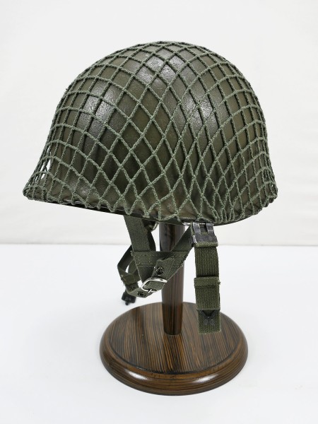 US ARMY WW2 M1-C steel helmet with paratrooper liner helmet net paratrooper helmet