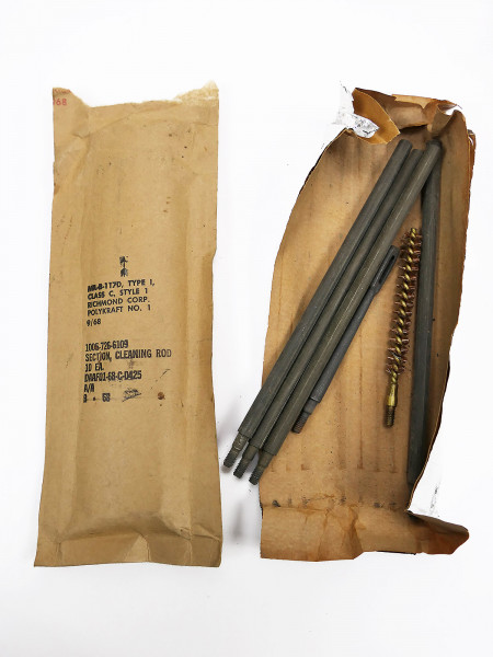 #B Vietnam US ARMY Cleaning Kit Garand M1 Rifle Cal .30 Weapon Cleaning Tool Cleaning rod 1968