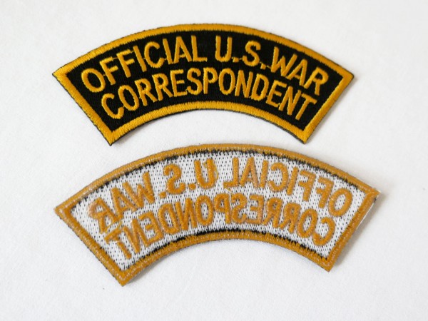 US Army Badge OFFICIAL U.S. WAR CORRESPONDENT