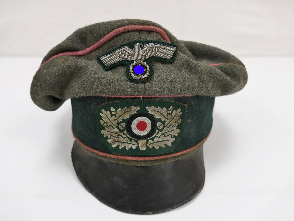 Wehrmacht army tank cap officer tank destroyer crusher cap size 58 effektiert