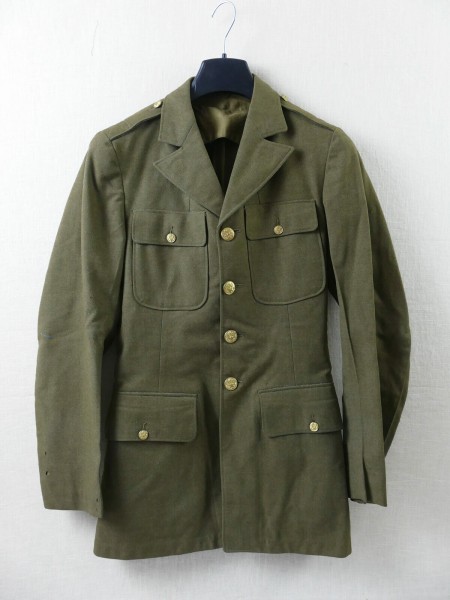 #D01/ Original US ARMY WW2 Service CLASS A UNIFORM JACKET US36 xlong dress uniform