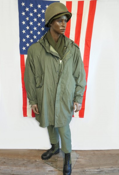 US Army Shell Parka Hooded Parka M-1951 with Lining Liner M51 Korea Vietnam olive