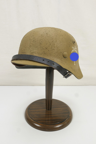 Wehrmacht Afrikakorps steel helmet M35 M40 PALME HK Rauhtarn Tarnhelm Gr.58 DAK