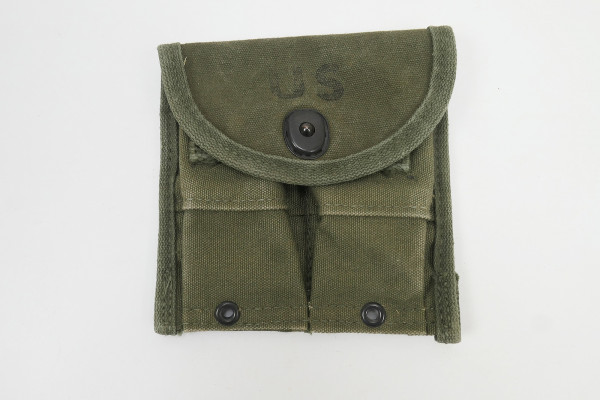 #B Original US ARMY Vietnam M1 Carbine magazine pouch canvas double magazine pouch