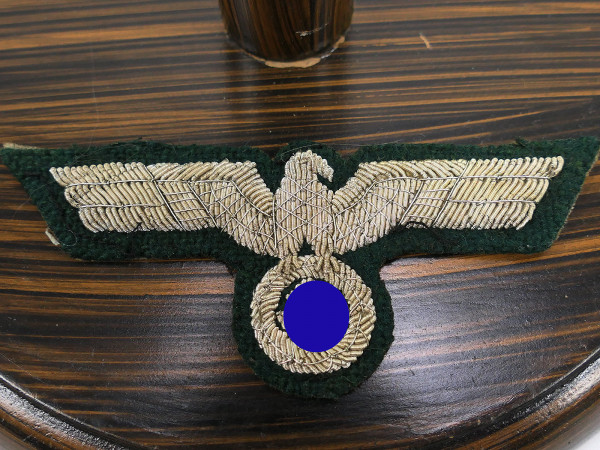 Uniform officer's breast eagle M36 silver thread embroidered for field blouse