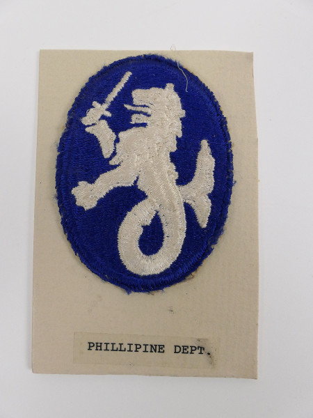 Original US ARMY WW2 Badge Philippine Department Patch - U.S. Command / Special Units