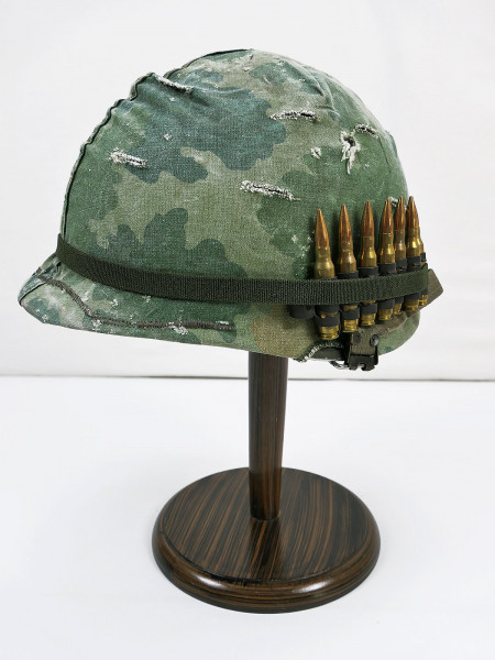 US M1 steel helmet Vietnam with original Mitchell helmet cover helmet liner + strap piece