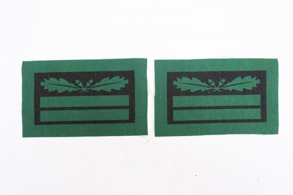 1x pair of WSS Untersturmführer rank insignia for camouflage uniforms and special clothing